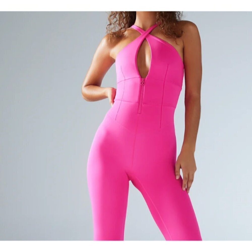 Savage X Fenty  Hotline Jumpsuit Hot Pink 1X - Picture 3 of 5